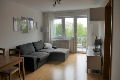 2-Zimmer-Wohnung mit Balkon und Blick ins Grüne