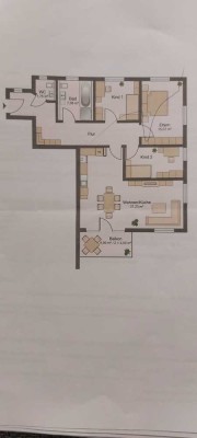 Freundliche 4-Zimmer-Wohnung mit Balkon und Einbauküche in Neufahrn in Niederbayern