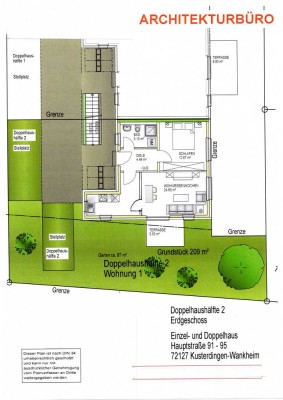 Schöne Erdgeschoßwohnung Ortsrandlage mit Blick über die Schwäbische Alb