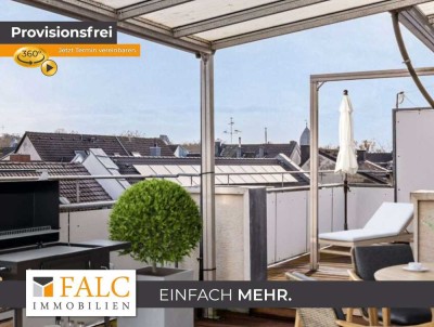 Provisionsfreie Dachgeschosswohnung mit großer Dachterrasse im Herzen von Brühl