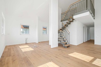 Exklusives Wohnerlebnis auf zwei Ebenen: 4,5-Zimmer-Maisonette mit Galerie und Balkon in Achstetten