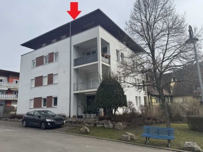 Sonnige Penthouse-Wohnung mit großer Dachterrasse in ruhiger Lage von Kandern