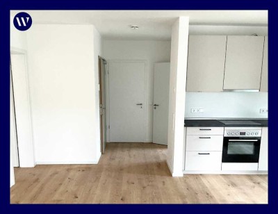 Erstbezug: Helle 2 Zimmer mit Loggia, Einbauküche, Parkett, Tagelichtbad mit Walk-In-Dusche, Aufzug