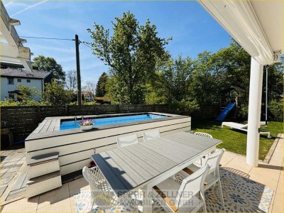 Urlaubsfeeling daheim in Pliening/Gelting - Stilvolles EFH mit Pool und hochwertiger Ausstattung