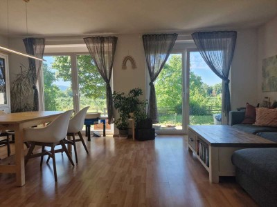 Exklusive 2-Zimmer-EG-Wohnung mit gehobener Innenausstattung mit Balkon in Weinheim