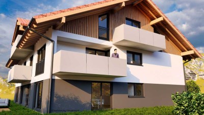 NEUBAUPROJEKT IN ASCHAU IM CHIEMGAU-3-Zimmer-Dachgeschosswohnung mit Süd- und Westbalkon