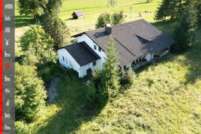 Sanierungsbedürftiges Berganwesen auf erschlossenem Baugrundstück mit ca. 3.079 m²