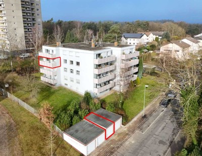 Gemütliche 2-Zimmer-Wohnung mit Balkon und Garage