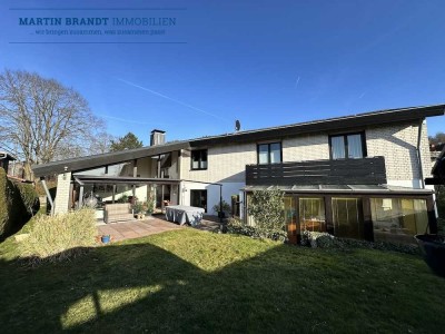 Freistehendes Einfamilienhaus mit Sauna, Garten und Garage 
in Traumlage von Idstein-Lenzhahn