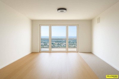 Helio Tower I Blick über Wien I 31. Stock I Loggia und Balkon mit Südost-Ausrichtung