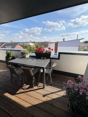 Stilvolle 2-Zimmer-Wohnung mit gehobener Innenausstattung mit Dachterrasse in Mönchengladbach