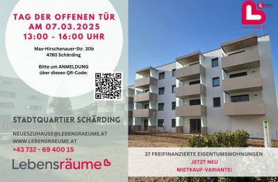 *EIGENTUM* Stadtquartier Schärding - 2-Zimmer-Gartenwohnung / TOP 3 / Haus 1