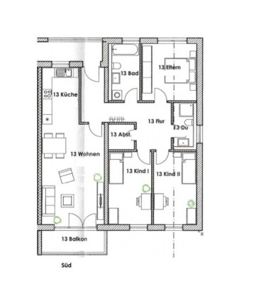 Helle, moderne 4 Zimmer Wohnung 113qm² Wohn- und Nutzfläche