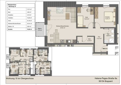 3 Zimmer Wohnung in gesuchter Lage in Boppard