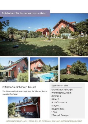 Exklusives großes Einfamilienhaus mit Poolanlage und großem Grundstück