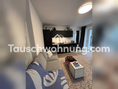 Tauschwohnung: Neu renovierte 1,5 Zimmer Wohnung mit kleinem Garten