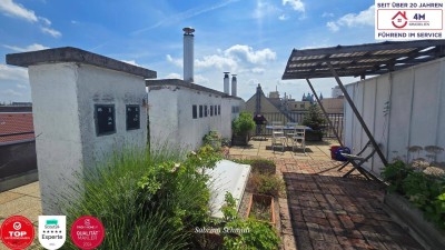 80m2 Terrassentraum am Wielandplatz! Zwei Zimmer Dachgeschosswohnung mit zusätzlichem Balkon und großer Küche