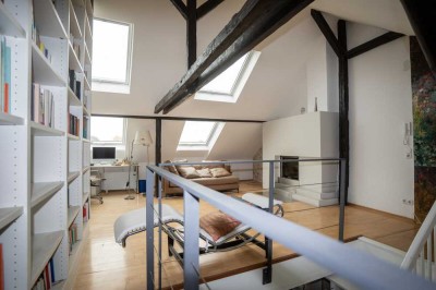 Maisonette-Schmuckstück mit uneinsehbarer großer Dachterrasse in Frankfurter Bestlage