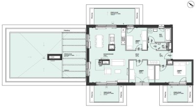 5 IN 22: Vier-Zimmer-Wohnung mit 100 m² Terrasse inkl Gym &amp; Sauna - 1220 Wien zur Miete