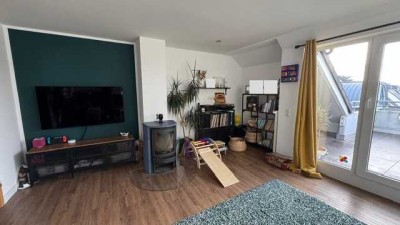 3 Zimmer - Maisonettewohnung mit großem Balkon und Kamin