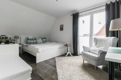 Top modernisiert in Laggenbeck: Doppelhaushälfte mit Wintergarten, Sauna & großer Doppelgarage