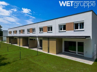 Erstbezug | VERRINGERTE ANZAHLUNG | gefördertes Reihenhaus mit Garten | Kaufoption