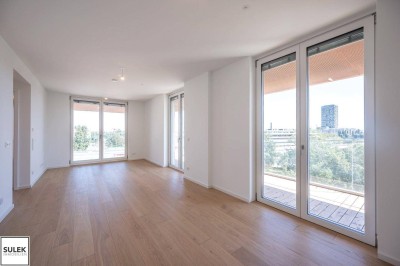 Exklusive 2 Zimmer Erstbezugswohnung inkl. Balkon, Poolnutzung, Fitnessraum & vielen Extras - Projekt Grünblick an der U2!