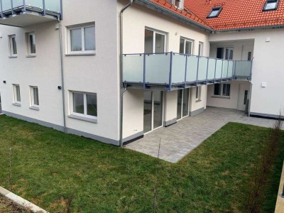 Exklusive NEUBAU Erdgeschosswohnung (Nr. 5) mit Garten und Terrasse! Nähe S2 Petershausen!