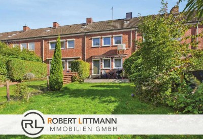 Modernisiertes Reihenmittelhaus mit schönem Garten in Delmenhorst, Deichhorst