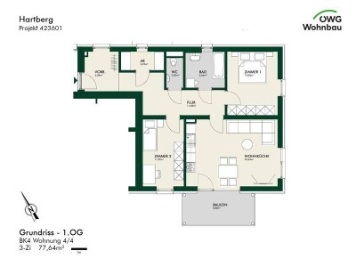 PROVISIONSFREI - Hartberg - geförderte Miete - 3 Zimmer