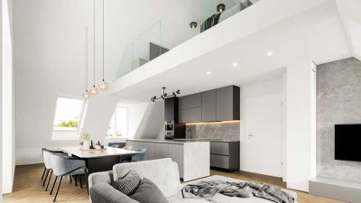 4, 5 Zimmer DG-Wohnung mit Dachterrasse