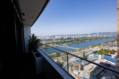 Sonnenuntergänge, Skyline &amp; Donau – Ihr neues vollausgestattetes Luxusapartment in den DANUBEFLATS