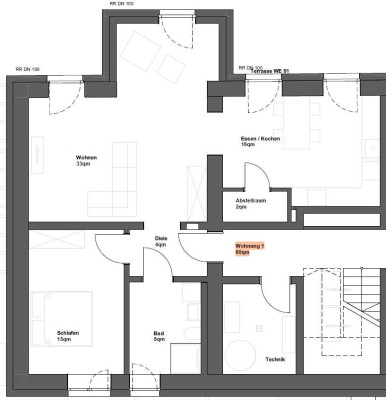Freundliche und neuwertige 1,5-Raum-Wohnung in Weiskirchen