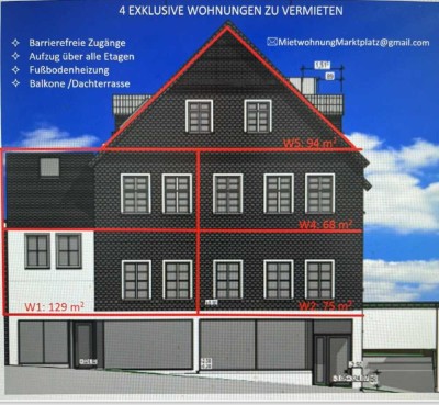 Luxuriöse 3-Zimmer Wohnung mit Balkon im 1. OG in Olpe