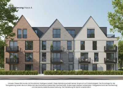 *** DACHGESCHOSS und DACHTERRASSE mit PERSONENAUFZUG im NEUBAU KfW-55 mitten im STADTKERN ***