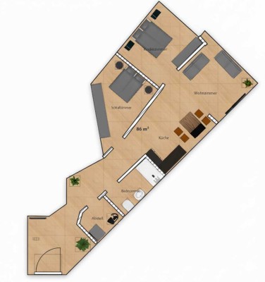 Zentral und saniert: 3,5-Zimmer-Wohnung mit Top-Anbindung in Dettingen/Erms
