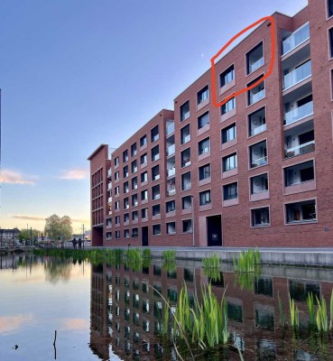 Exklusive, 2-ZIMMER, VOLL-MÖBLIERT, OBERGESCHOSS WOHNUNG, BLICK AUF RHEIN ZOLL-HAFEN
