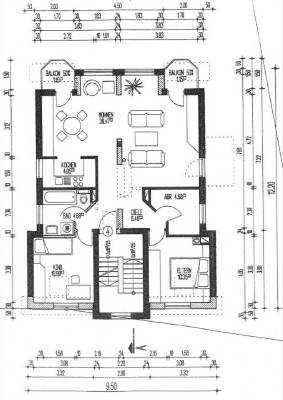 Erstbezug nach Sanierung mit Balkon: Geschmackvolle 3-Zimmer-Wohnung mit geh. Innenausstattung