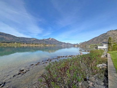 Top renovierte Ferienwohnung mit großem Badeplatz, Hallenbad und Sauna am Wolfgangsee - Ruhelage