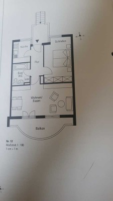 Ruhige und helle 2-Raum-EG-Wohnung mit Balkon und Einbauküche in Rottweil