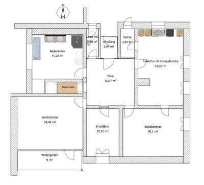 Schöne 5-Zimmer-Erdgeschoß-Wohnung in Deggendorf