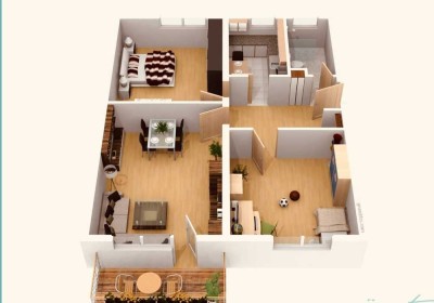 Neuwertige Wohnung mit drei Zimmern sowie Balkon und EBK in Kamen