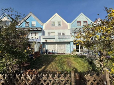 Charmantes Reihenmittelhaus mit Südgarten und TG-Stellplatz in Mannheim-Rheinau