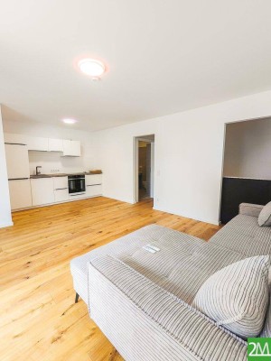Charmante 1-Zimmer-Gartenwohnung mit separatem Schlafbereich in ruhiger Lage