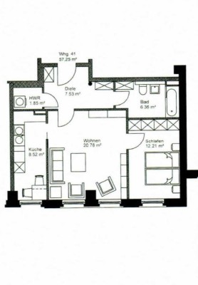 Geschmackvolle 2-Raum-Wohnung mit gehobener Innenausstattung in Leipzig