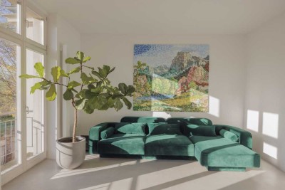 Einzigartiges Wohnen nahe Potsdam – Sonniges Apartment in Parklandschaft mit Wasserblick