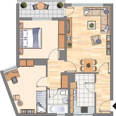Demnächst frei! 3-Zimmer-Wohnung in Dortmund Wickede