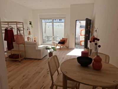 Erstbezug nach Kernsanierung-barrierefreies – stilvolles 1-Zimmer-Appartement KfW 55 in Bruchsal!