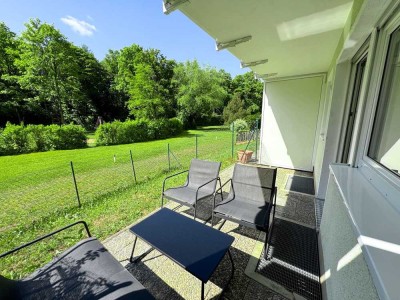 Top renovierte, möblierte 1-Zimmer-Terrassenwohnung mit Garten in München-Perlach