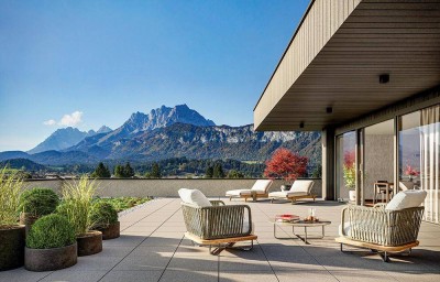 Großzügige Gartenwohnung mit Blick auf den Wilden Kaiser